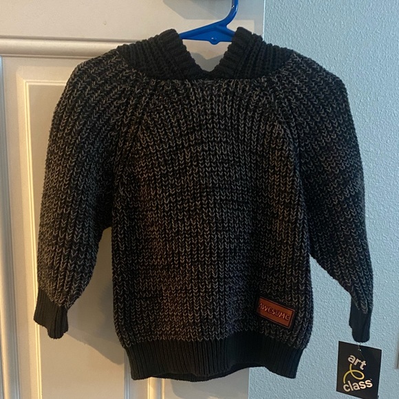 NWT NEW Art Class toddler boy knit hooded sweater jacket size 18 months - Picture 9 of 9